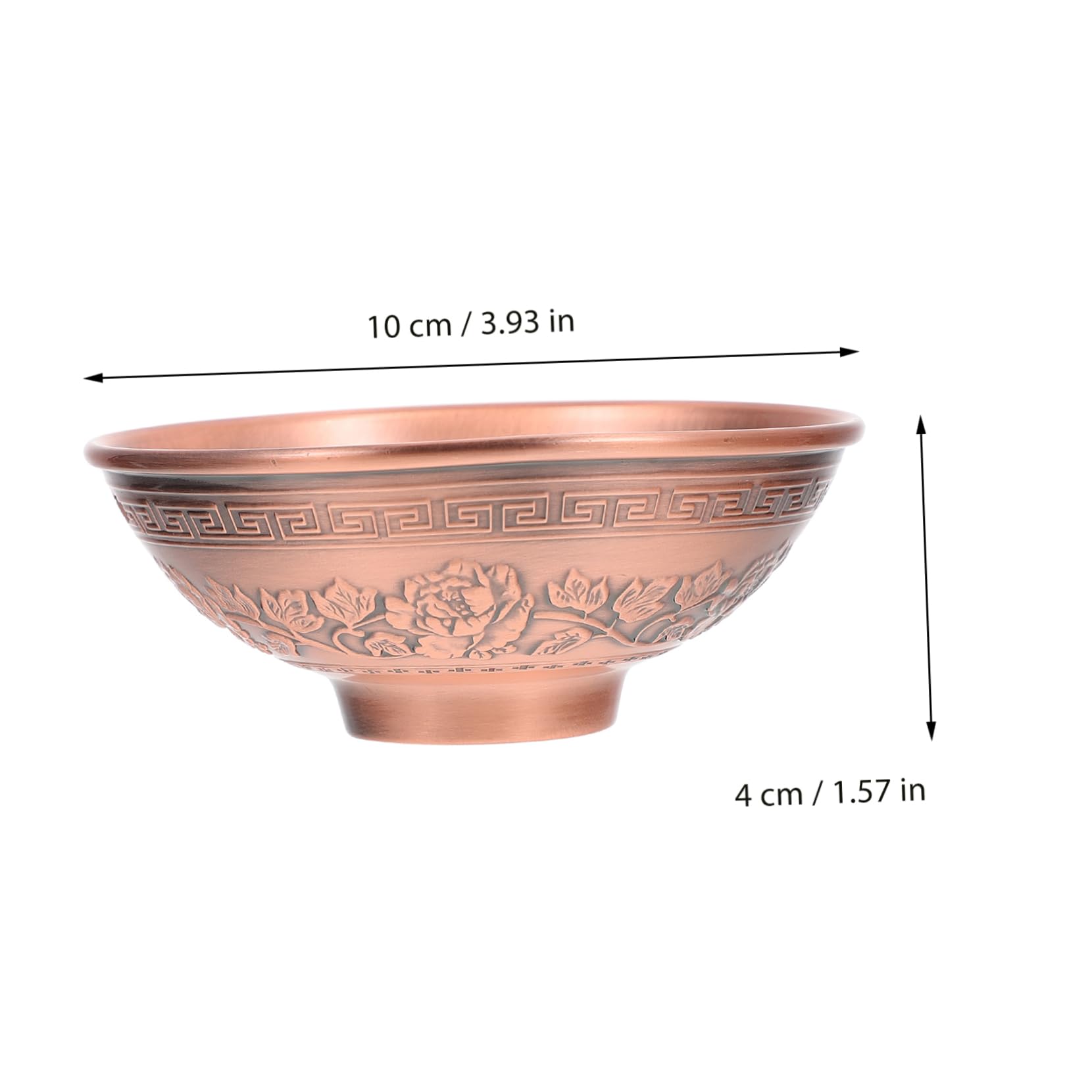 Ciieeo 3 Piezas Quemador de Incienso decoración del hogar de la Vendimia Porta Incienso Budista Buda Budismo Home Decor incensario purificador de Aire incensario Budista Cobre Rojo