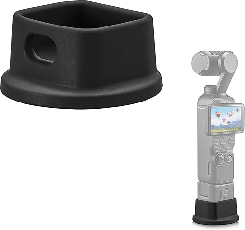 PCTC Soporte de escritorio antideslizante de silicona para DJI Osmo Pocket 3, ligero y compacto, OSMO Pocket 3 Accesorios (negro silicona)