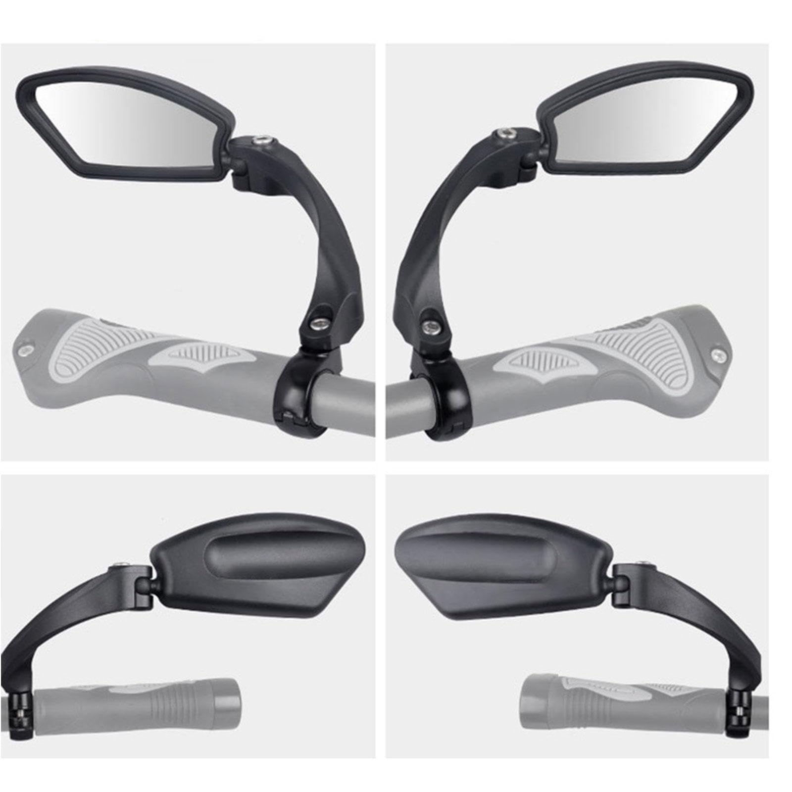 Specchietto per Manubrio Bici, Lente In Acciaio Inossidabile Resistente Ai Graffi HD, Specchietto Retrovisore Sicuro per Bicicletta Regolabile e Ruotabile,1Pair