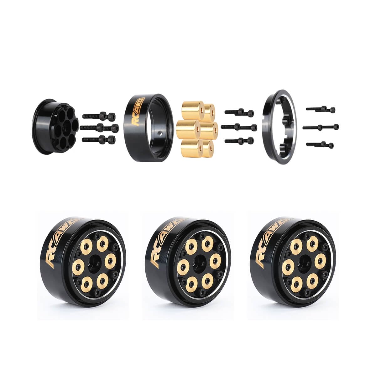 RYC⭐ Amazon.com: RCAWD Cyberwheelz 1.3 Beadlock SCX24 Rim for