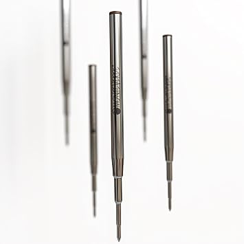 Monteverde USA Soft Ballpoint Refills to Fit Montblanc Pens, Medium Point Brown Ink, Smooth and Elegant Writing, 2-Pack