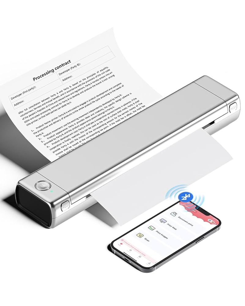 Pmo M08F プリンター Amazon.com: Phomemo M08F Portable Printers Wireless for