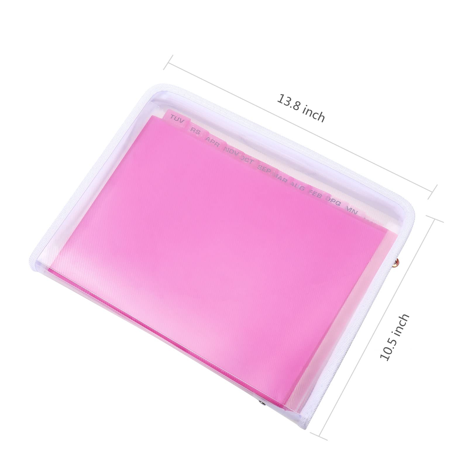 MEGREZ Paquete De 2 Carpetas De Archivos De Papel A4 Con 13 Bolsillos Carpeta De Archivos