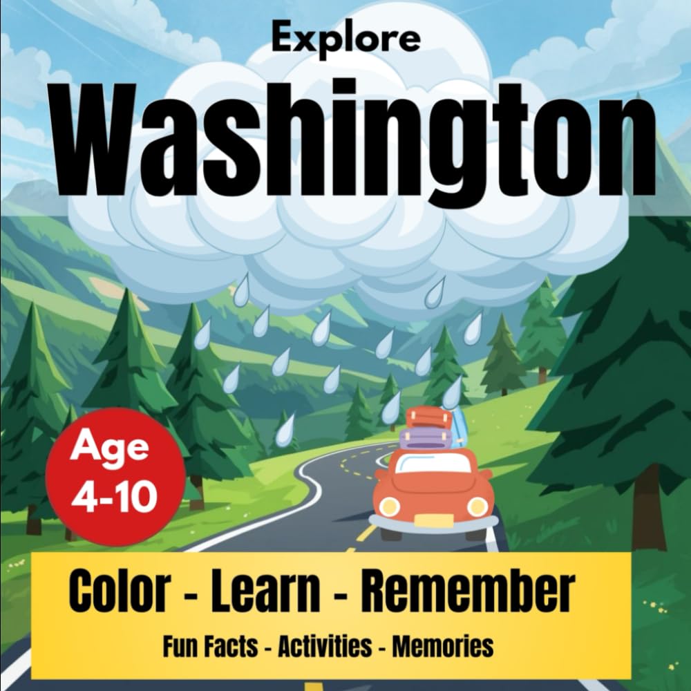Explore Washington: Color-Learn-remember- State Facts-Activities - Memories (Explore the States)