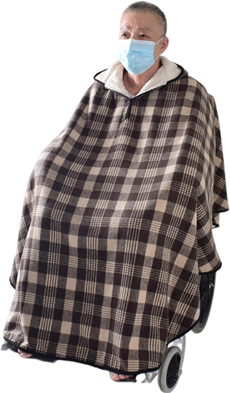 DKULMN Manta para Silla de Ruedas para Adultos, Manta Ligera para Silla de Ruedas, Funda para piernas, Manta para Silla de Ruedas a Prueba de Viento, Ropa cálida para Silla