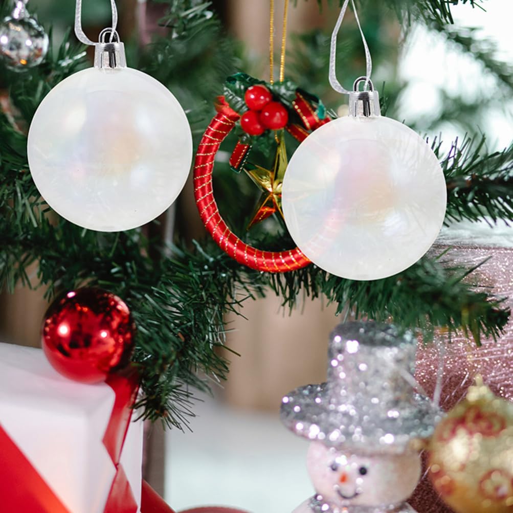 MAGICLULU 24pezzi Palline di Natale Decorative Infrangibili Palle di Plastica Leggera per Albero di Natale Stufa Porta Finestra Feste e Progetti Fai da Te