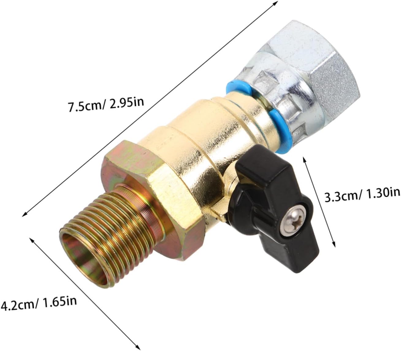 Universal Car Front Wheel Air Cutoff Integrated Valve 18mm Alloy Brake Valve Vehicle Air Brake System Repair Part for Commercial Automotive Use