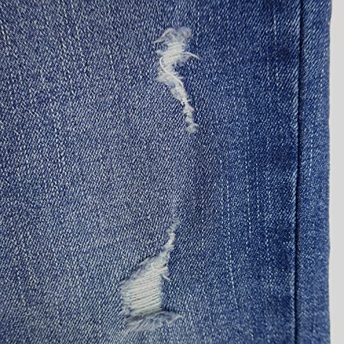 KIDSCOOL SPACE Boys Jeans,Kids Elastic Band Inside Ripped Holes Denim Pants3