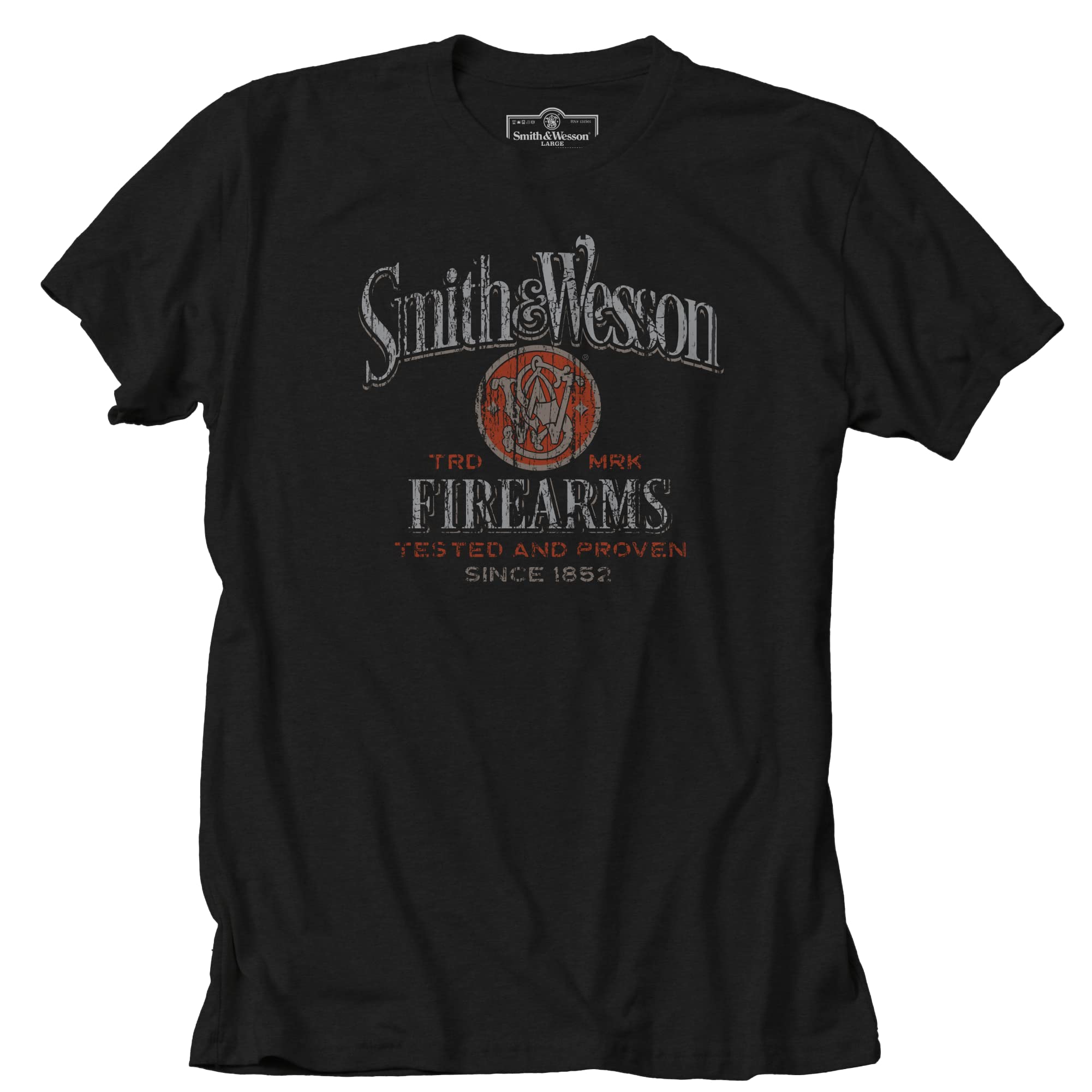 Smith & Wesson® Tested and Proven Premium Quality Short Sleeve Tee in Black, Multi, M