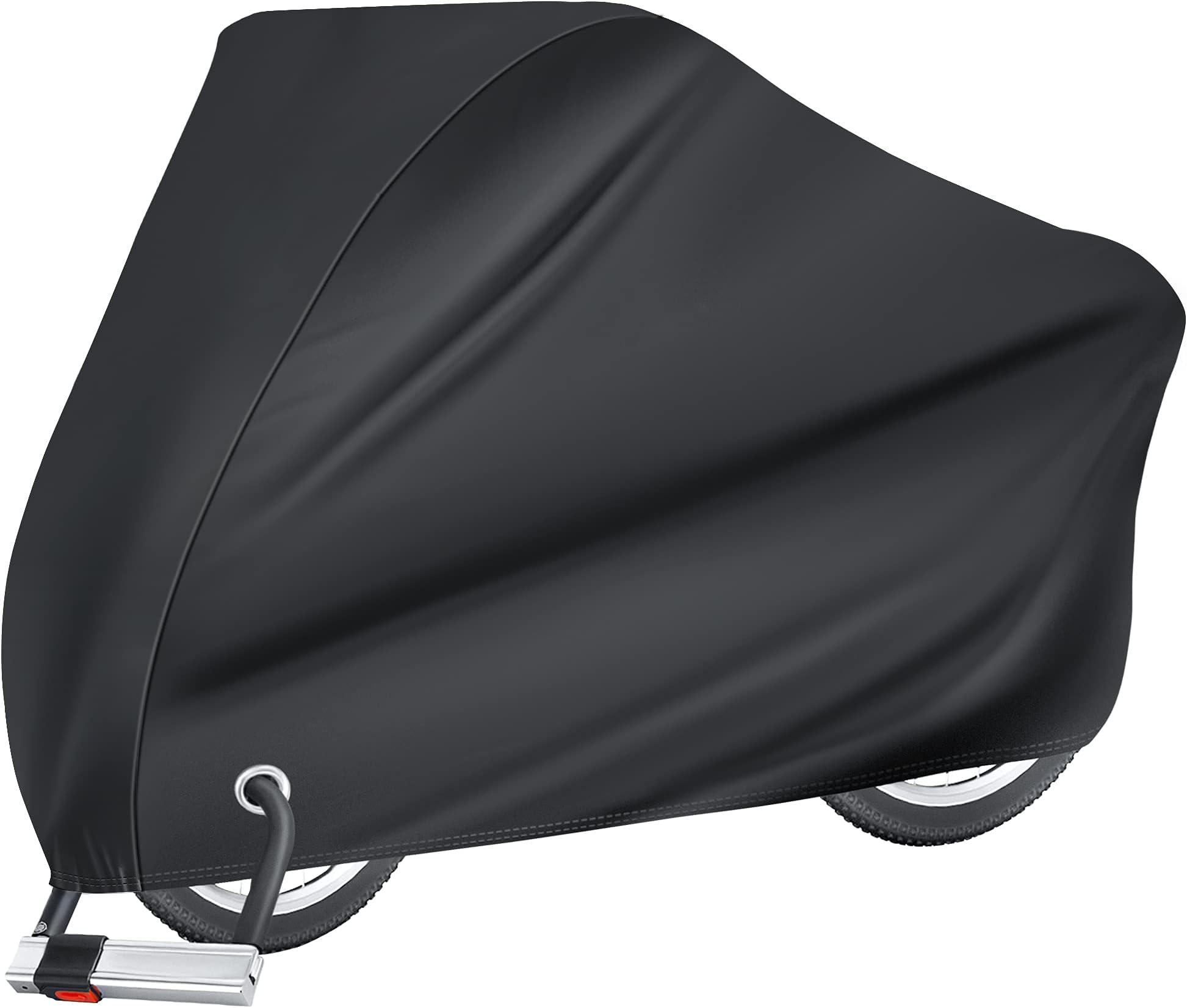 Puroma Bike Cover for 1/2/3 Bikes, Waterproof Outdoor Storage Bicycle Covers Rain Sun UV Dust Wind Proof with Lock Hole for Mountain Road Electric Bike