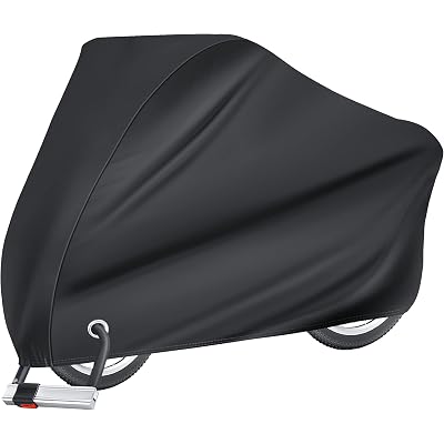 Puroma Bike Cover for 1/2/3 Bikes, Waterproof Outdoor Storage Bicycle Covers Rain Sun UV Dust Wind Proof with Lock Hole for Mountain Road Electric Bike