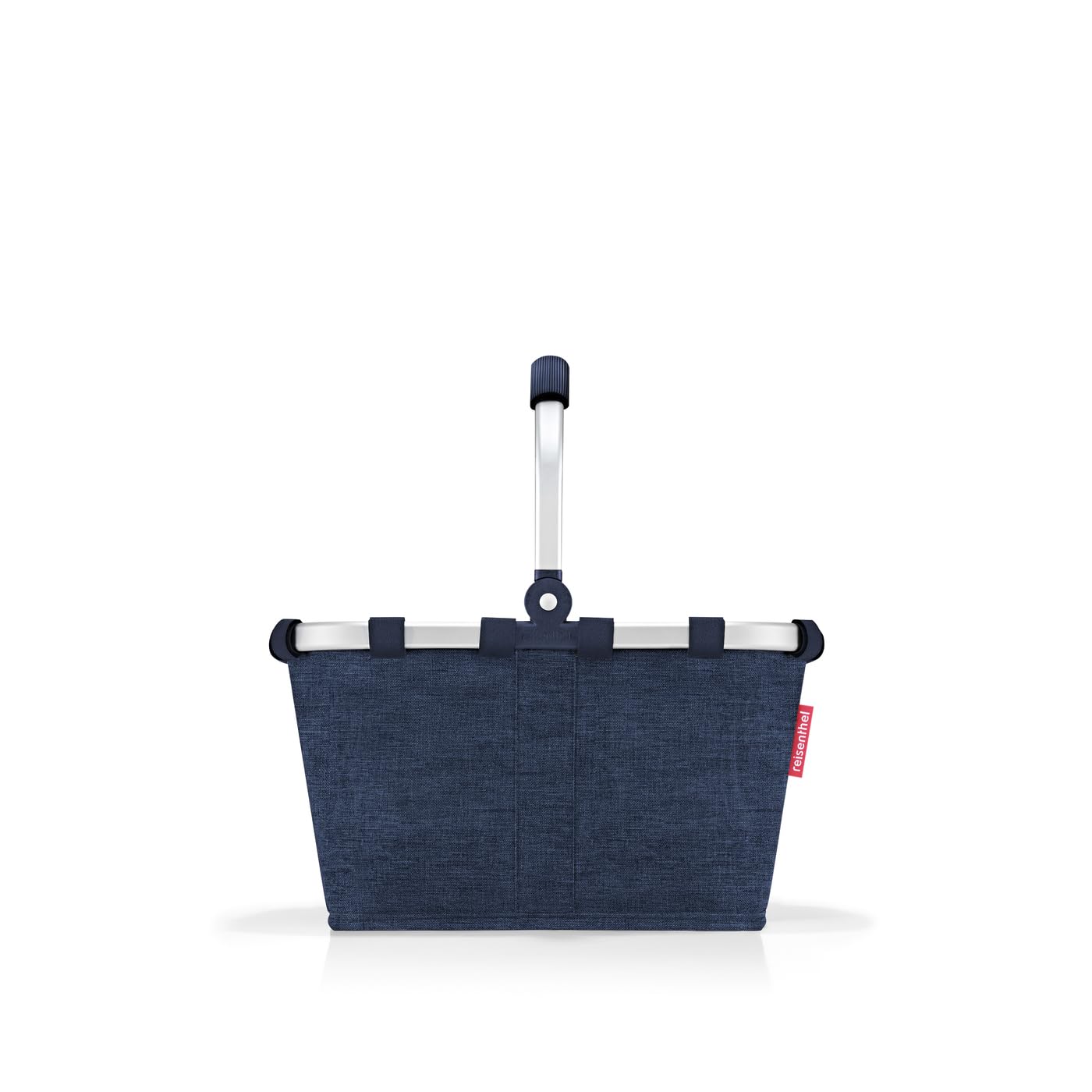 reisenthel carrybag XS Twist Navy - Sturdy Shopping Basket with Practical Inner Pocket - Elegant and Water-Repellent Design