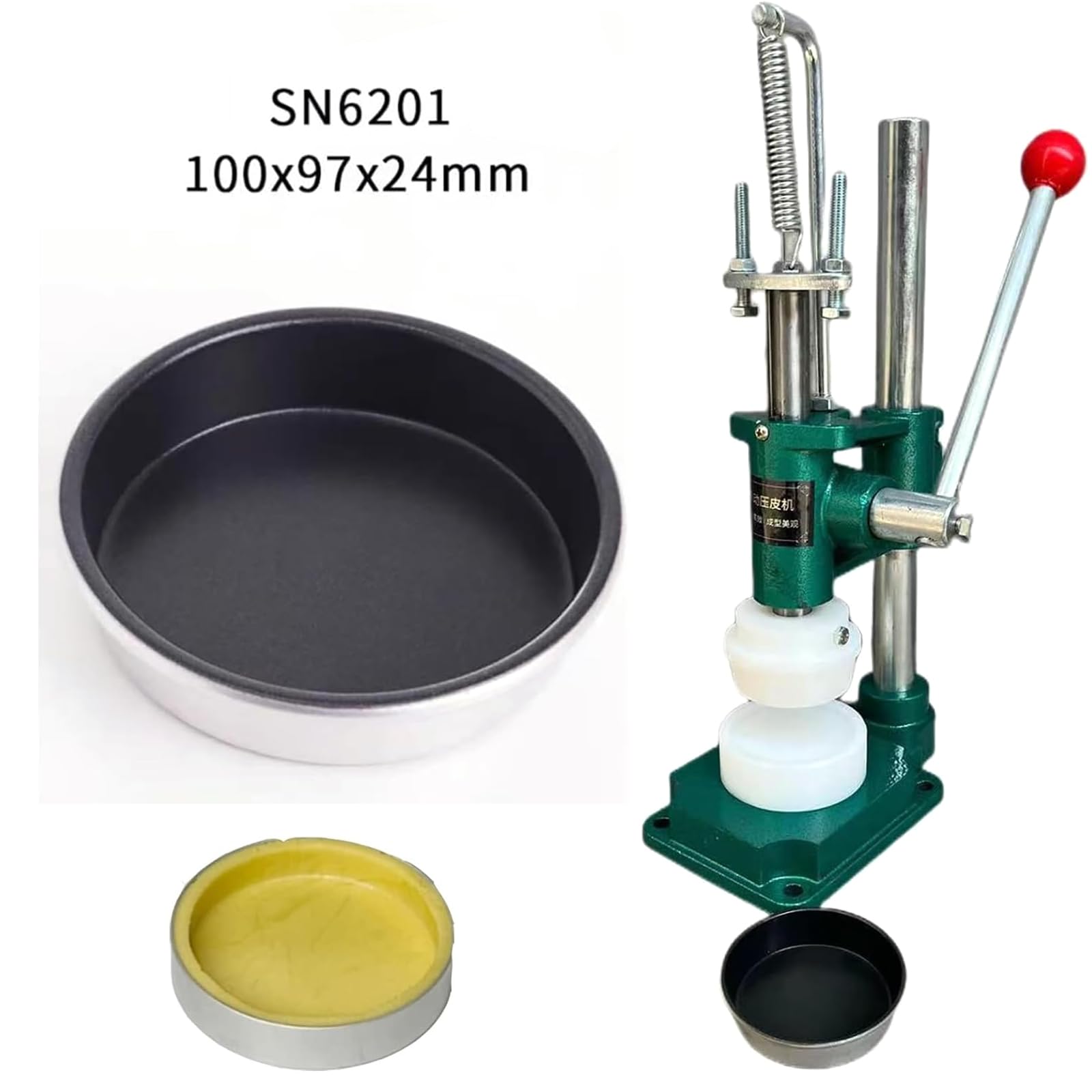 Máquina Manual para Hacer Tartaletas De Huevo, Máquina Manual para Prensar Tartaletas De Huevo, Herramienta para Moldear Tartaletas De Crema Pastelera, Antiadherente, Herramienta Manual para