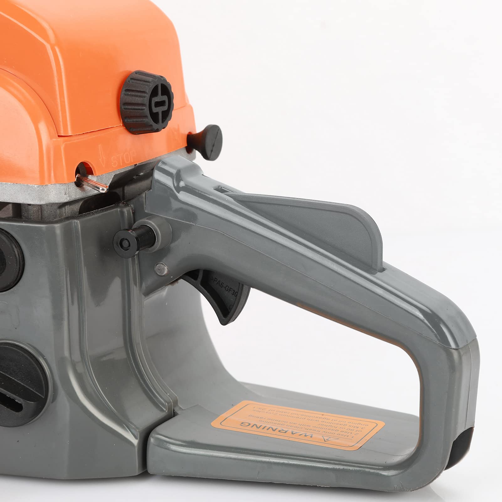 Motosierra de gasolina de 58 cc, 20 pulgadas, multifuncional, de alta potencia, de corte rápido, sierra de gas que ahorra trabajo, máquina de madera de corte manual, suministros de jardín (58 cc 20