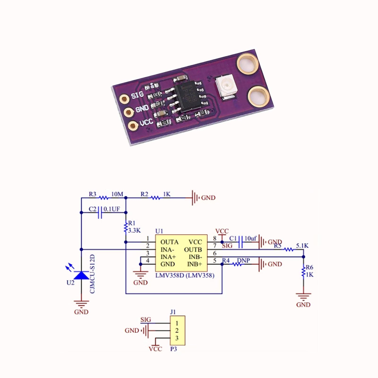 Módulo De Sensor De Detección Uv Kit De Bricolaje Con Sensor De Luz Guva S12sd 2 5 V 5 V 240 Nm 370 Nm De Alta Sensibilidad Para Arduino - Foto 11