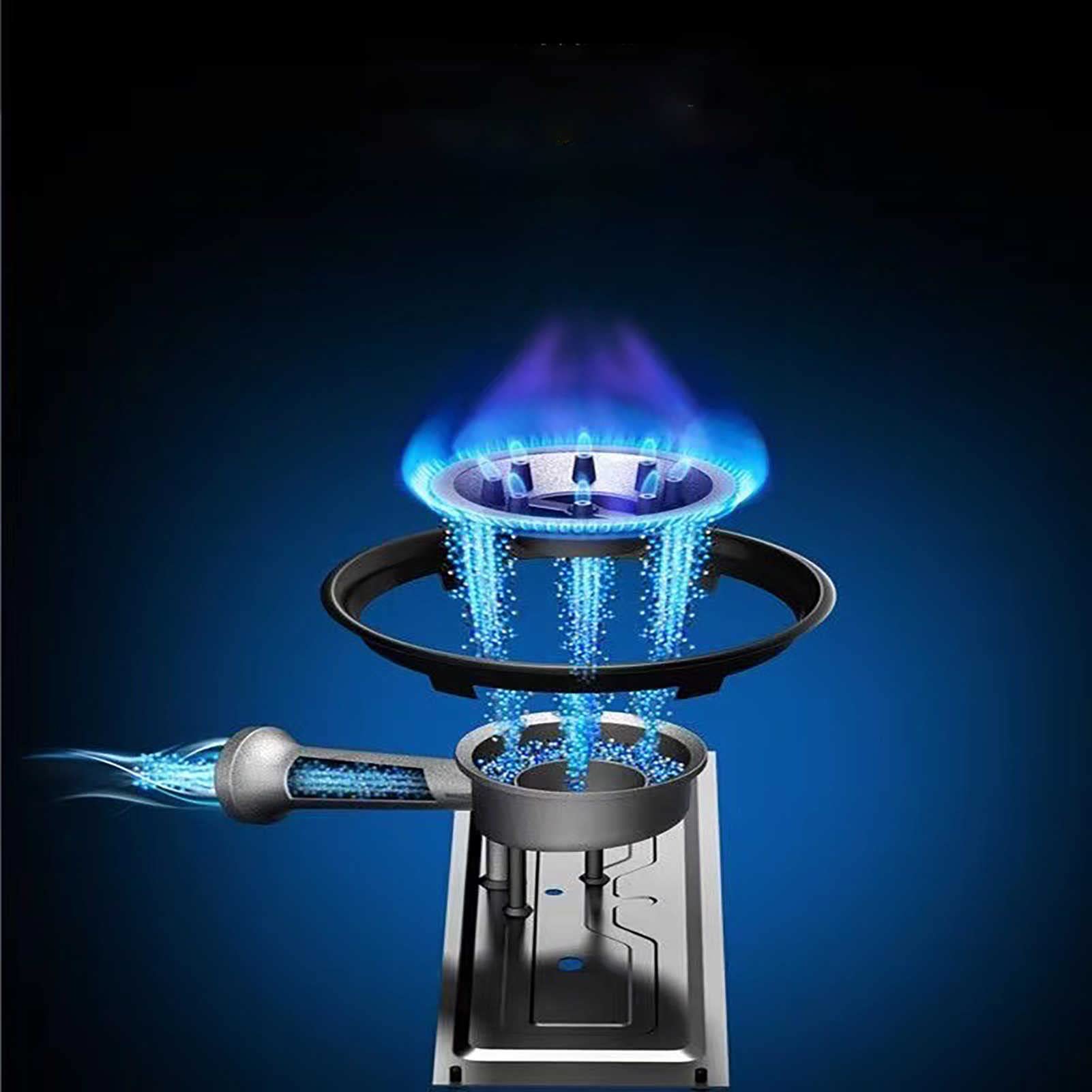 Estufa de acampada, cocina de gas portátil compacta, estufa de gas de un solo quemador, con funda de transporte, para el hogar, restaurante, interiores y exteriores