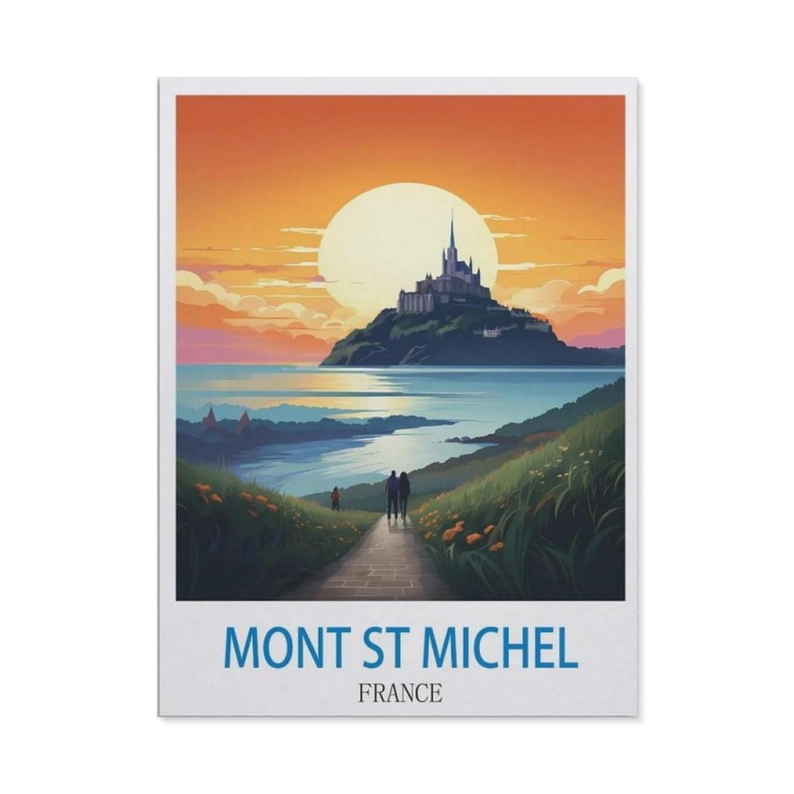 BEAYODKP 5D DIY Diamond Painting，Mont St Michel France（50x60cm）