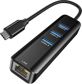 USB C to Ethernet Adapter, ABLEWE 4-in-1