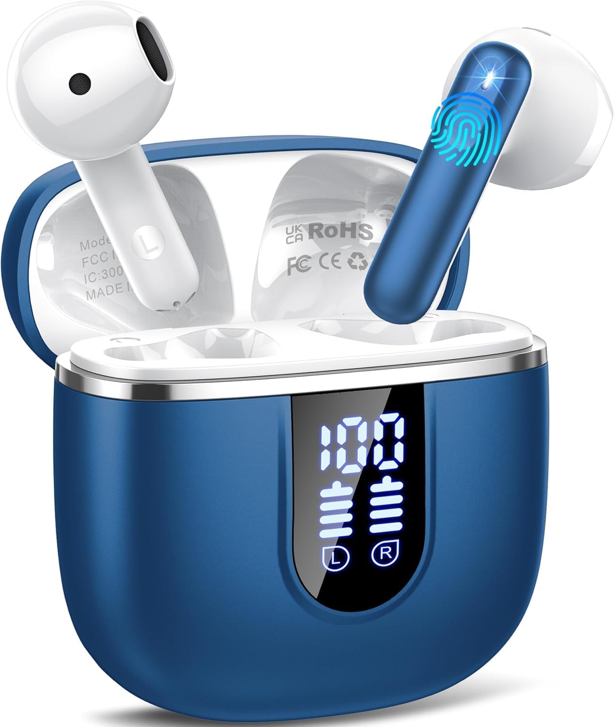 wireless earbuds with bluetooth 5.4 and noise cancellation