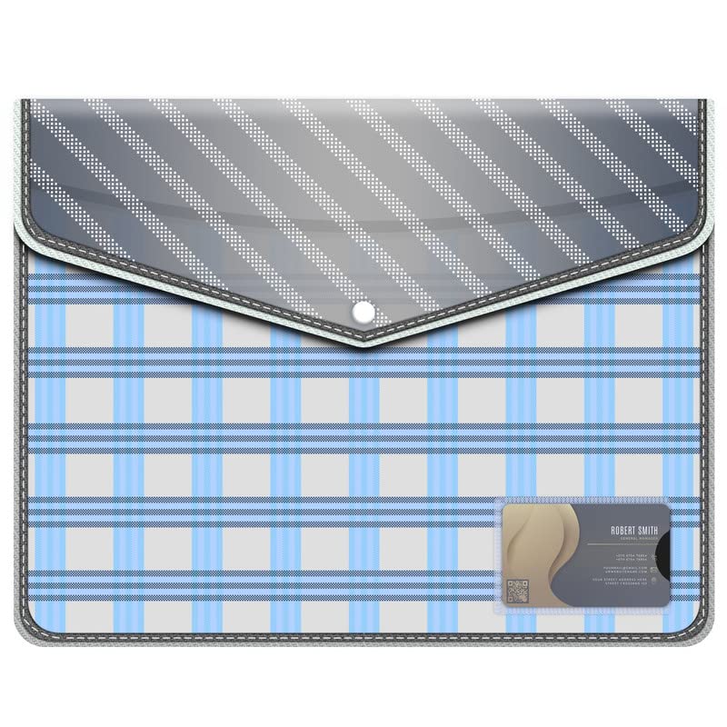 Image of FEDUS Documents Holder Envelope Folder, Stylist Printed File Storage Bag with Snap Button Transparent Plastic File for documents Certificate File Document Folder for Certificate Black