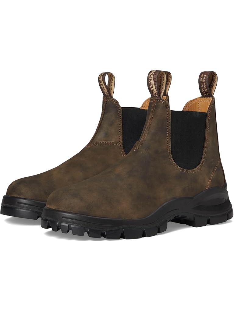 Brown Blundstone Lug Chelsea Boots
