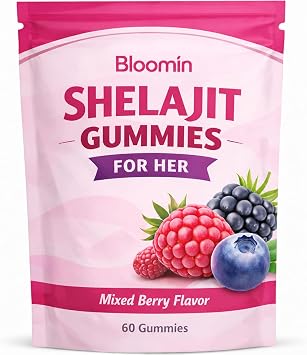 velura Bloomin Shilajit Gummies for Women,Daily Energy Support,30 Gummies