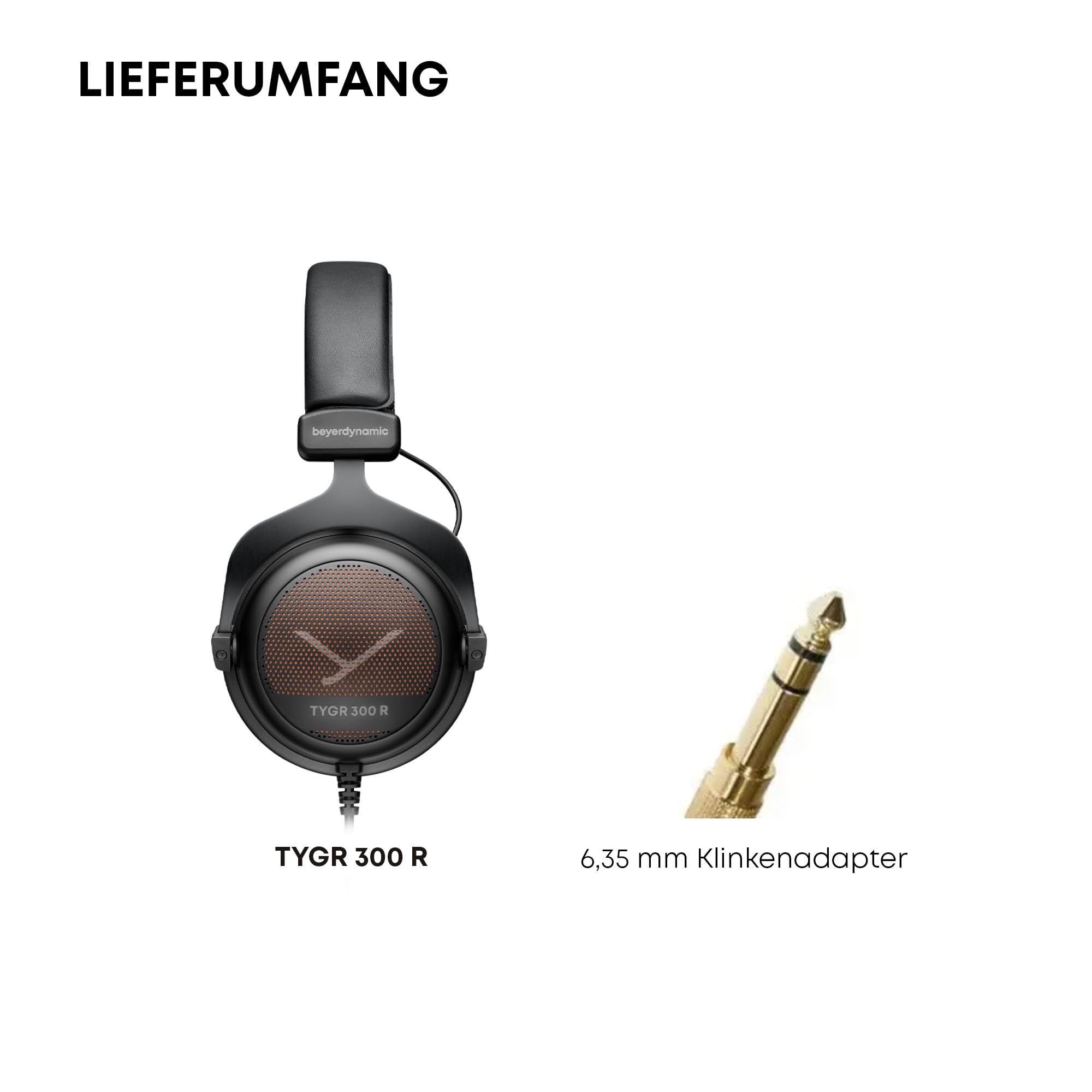 beyerdynamic TYGR 300 R Kopfhörer, offener Gaming-Kopfhörer, kabelgebunden, schwarz, geeignet für PS5 Konsole, PC, Xbox, Nintendo