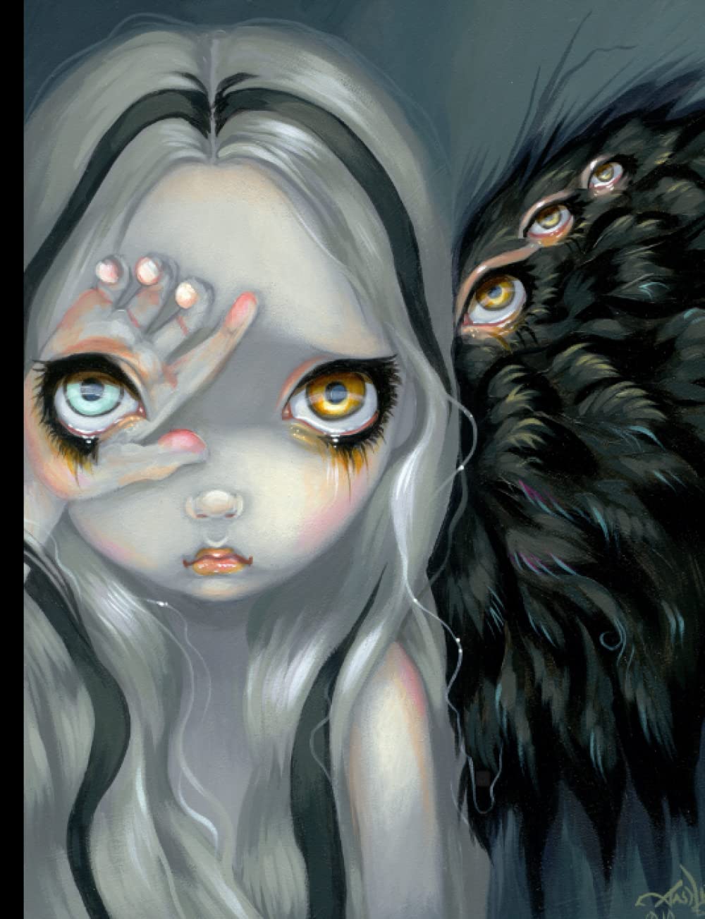 Divine Hand by Jasmine Becket-Griffith Notebook, A Gothic Fairytale Composition Book with 120 ruled Pages for Teens & Adults, for school, office or home