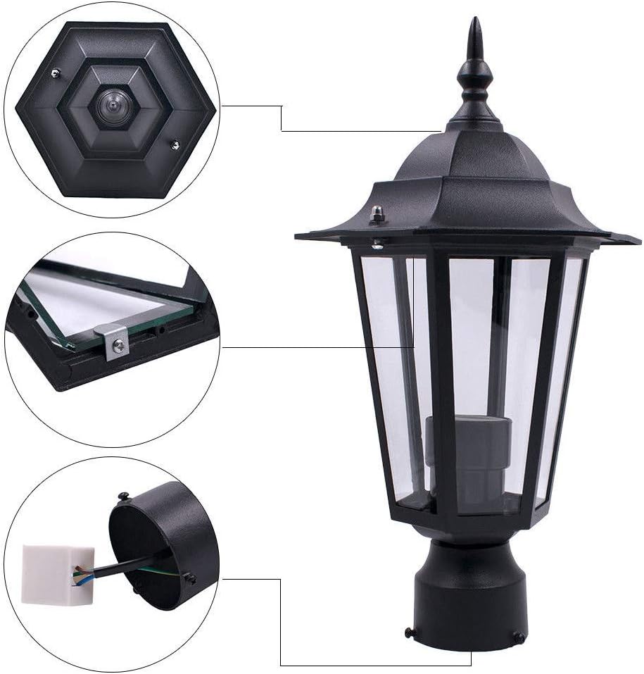 lanterna luce per palo all'aperto