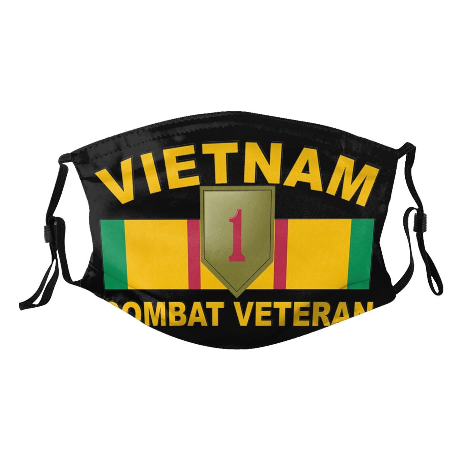 1st Infantry Division Vietnam Veteran Adult Dust Mask Adjustable Dust Face with 2 Filter63