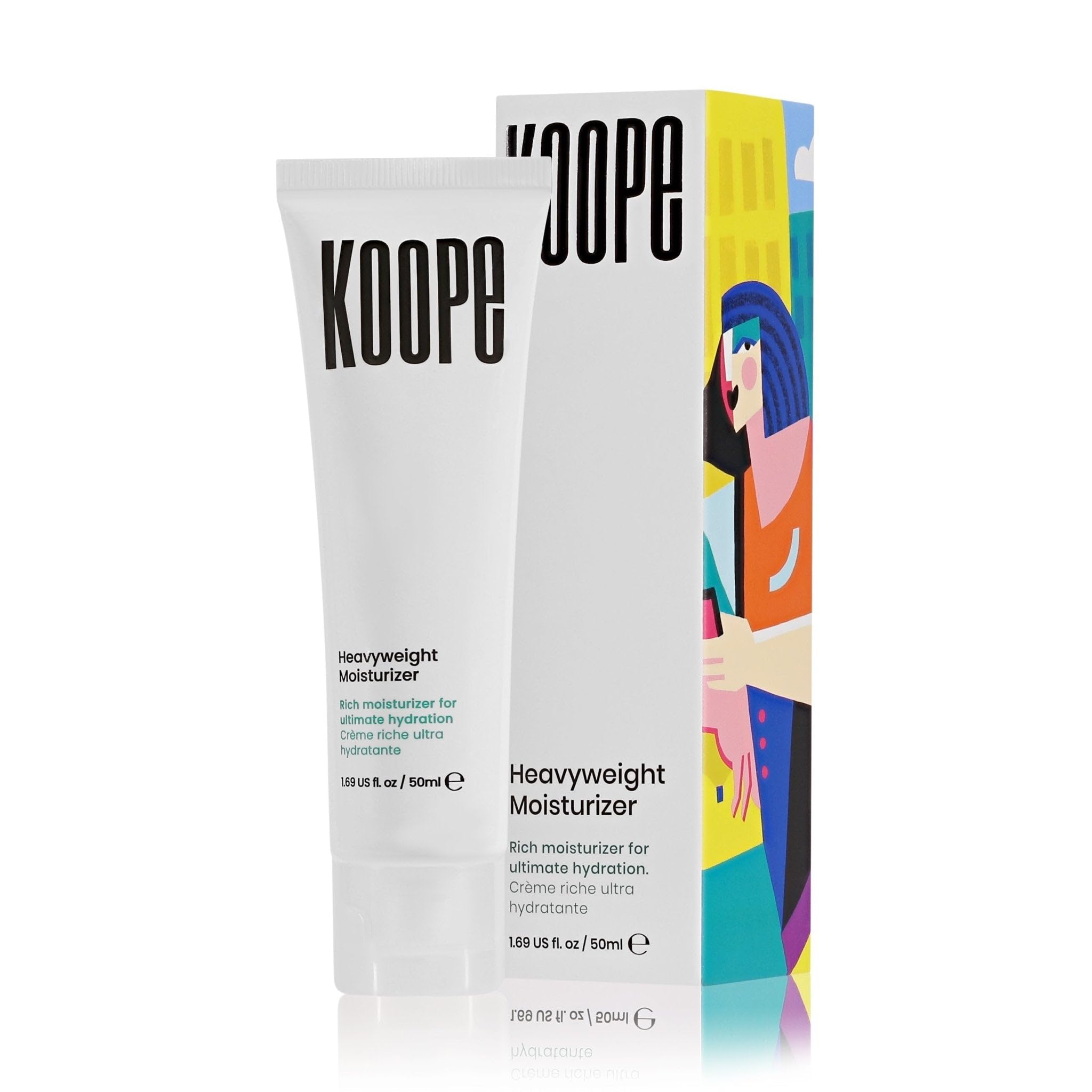 Koope Heavyweight Moisturizer Face Cream, For Dry Skin, Strengthen Skin Barrier with Peptides, Ceramides, Hyaluronic Acid, Rosemary Extract, Free of