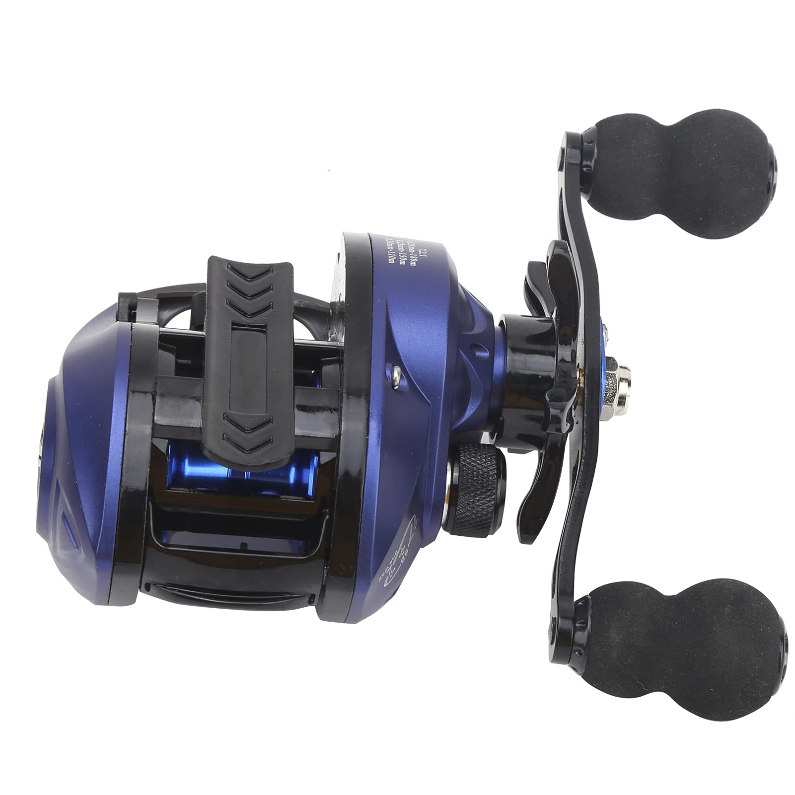 Mulinello da Baitcasting Ad Alta velocità 17+1 Cuscinetti per gli Appassionati di Pesca Blu 1 Pezzo
