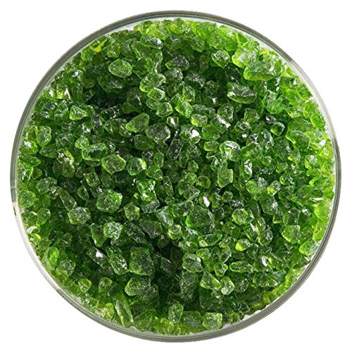 Spring Green Transparent Coarse Frit - 8oz - 90COE - Made from Bullseye Glass