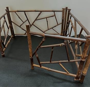 Amazon.co.jp: 茶道具 煎茶道具 炉屏 黒竹細工 結界 氷裂炉屏 元箱あり