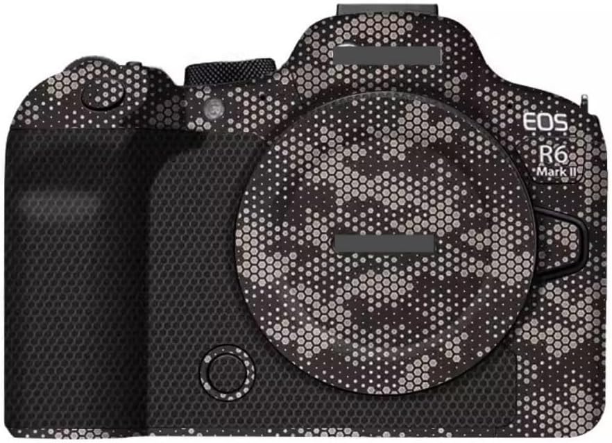 R6II R62 R6M2 Camera Decal Skin 3M Vinyl Wrap Film Protective Sticker Protector Coat for Canon EOS R6 Mark II 2 M2 MarkII Mark2 (Contour Black)