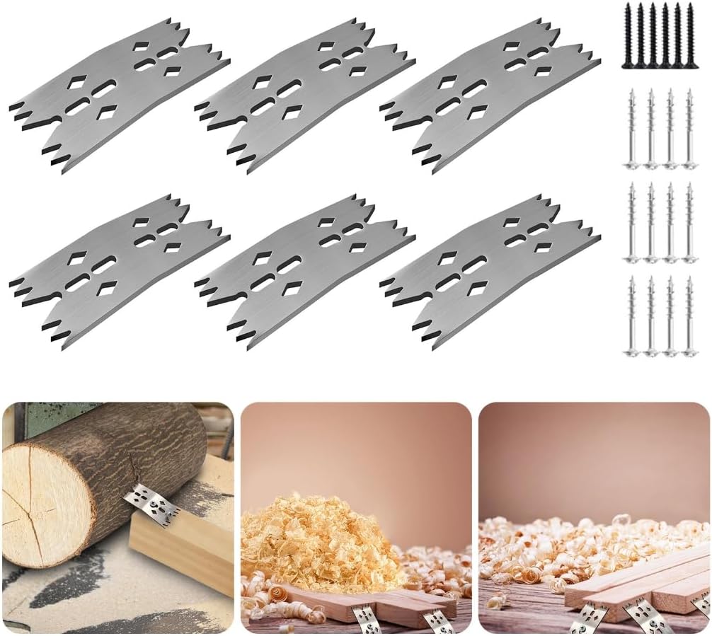 Pack Of 6 Slab Clamping Dogs Hold Down Clamps For Woodworking And Panel Processing With Sharpened Teeth