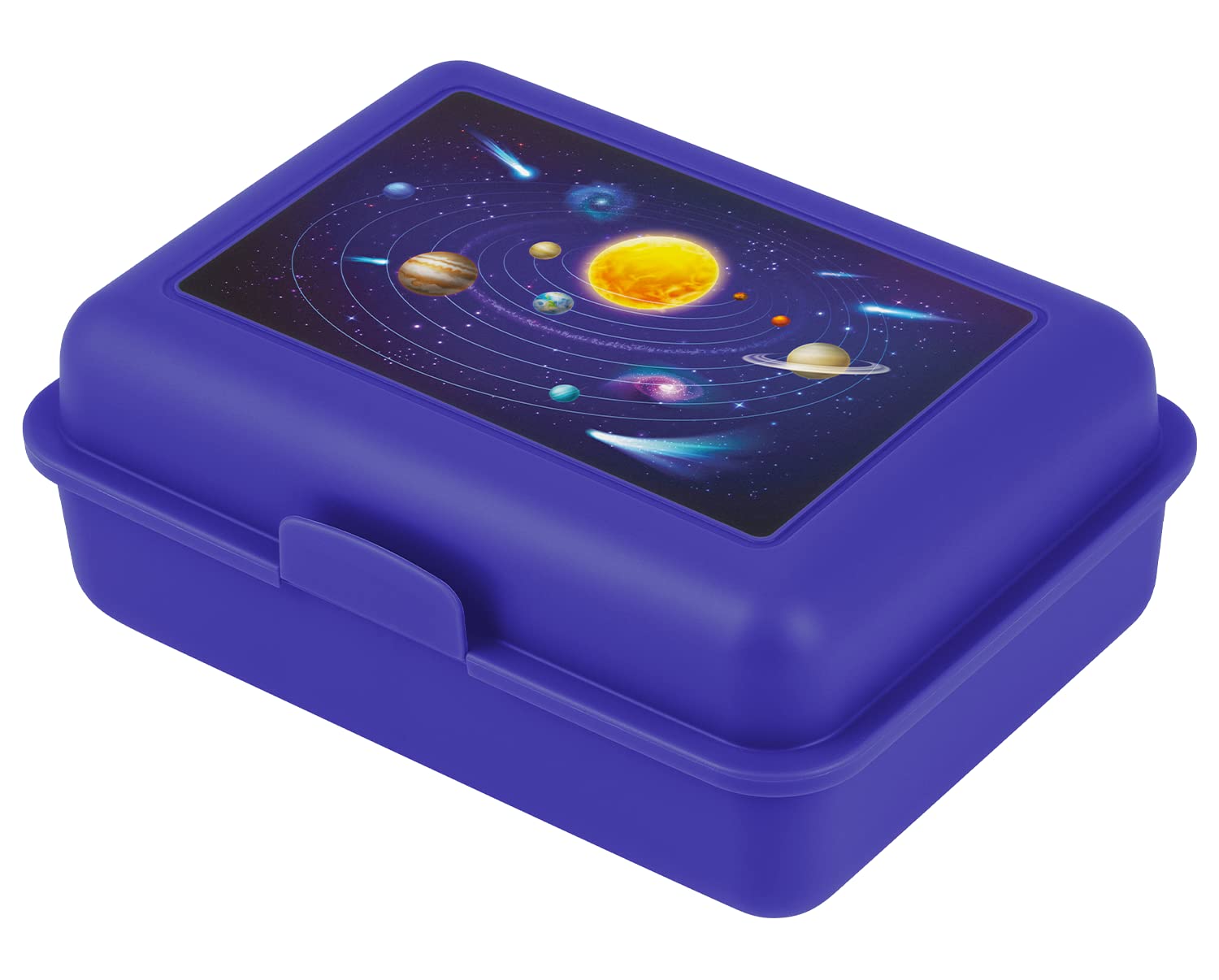 Baagl Brotdose Kinder für Schule – Lunchbox für Mädchen, Jungen, Kindergarten – Jausenbox, Brotzeitbox, Brotbox, Snackbox (Planeten)