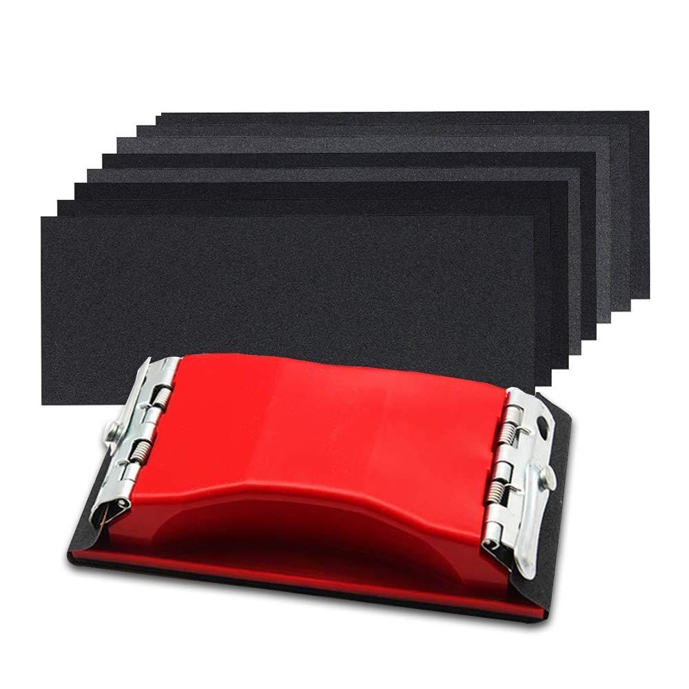 Wellgo Sanding Block - 42 Sandpaper Assorted Grits -8 Wellgo Sanding Block - 42 Sandpaper Assorted Grits -8