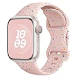 Sport Bands for Apple Watch Band 40mm 41mm 38mm 44mm 45mm 46mm 42mm iWatch Bands for Women Kids Men,Cute Recycled Plastic Silicone Strap for Apple Watch Series 11 10 9 8 7 6 5 4 3 SE 3/2nd Ultra 49mm