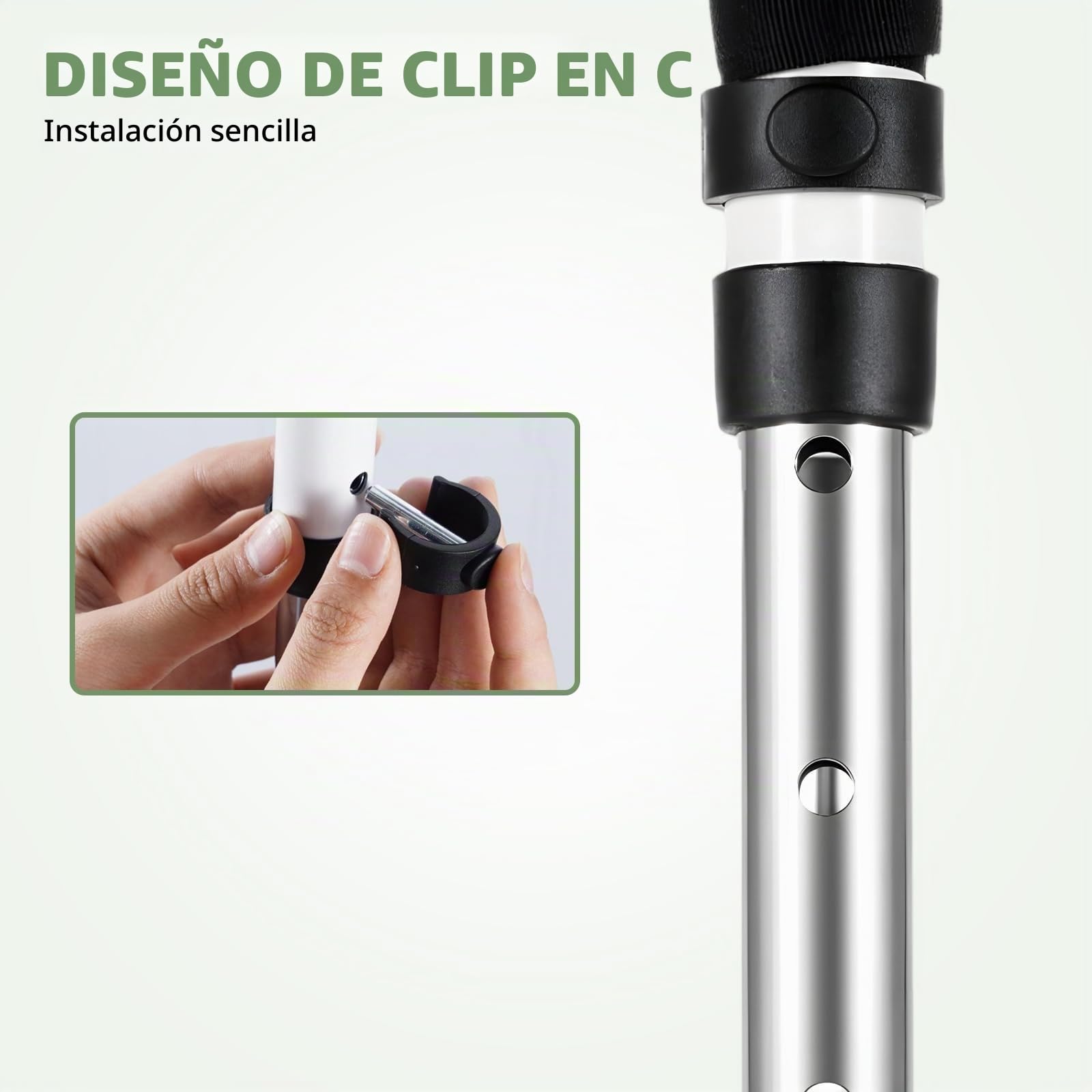 Ayuda para Levantarse para Personas Mayores, Ayuda para Levantarse de la Cama, Ayudante Móvil Ajustable para Levantarse, Clip de Fijación de Base Mejorado, Ayuda de Pie para Cama, WC, Sofá