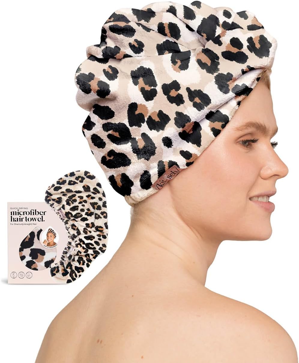 Kitsch Microfiber Hair Towel Wrap Quick Dry Curly Hair Wraps for