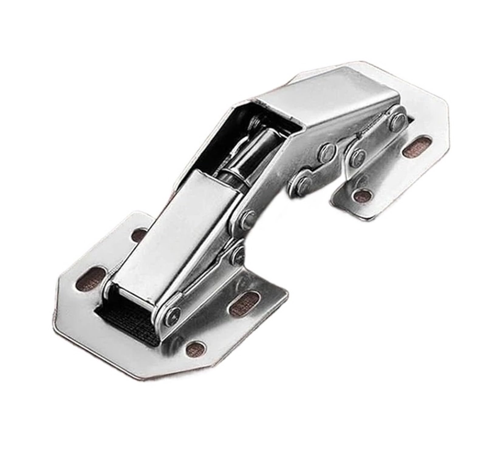 12/2PCS 90 Degree Cabinet Hinges Steel No-Drilling Hole Cupboard Door Hydraulic Buffer Furniture Hardware(6PCS)