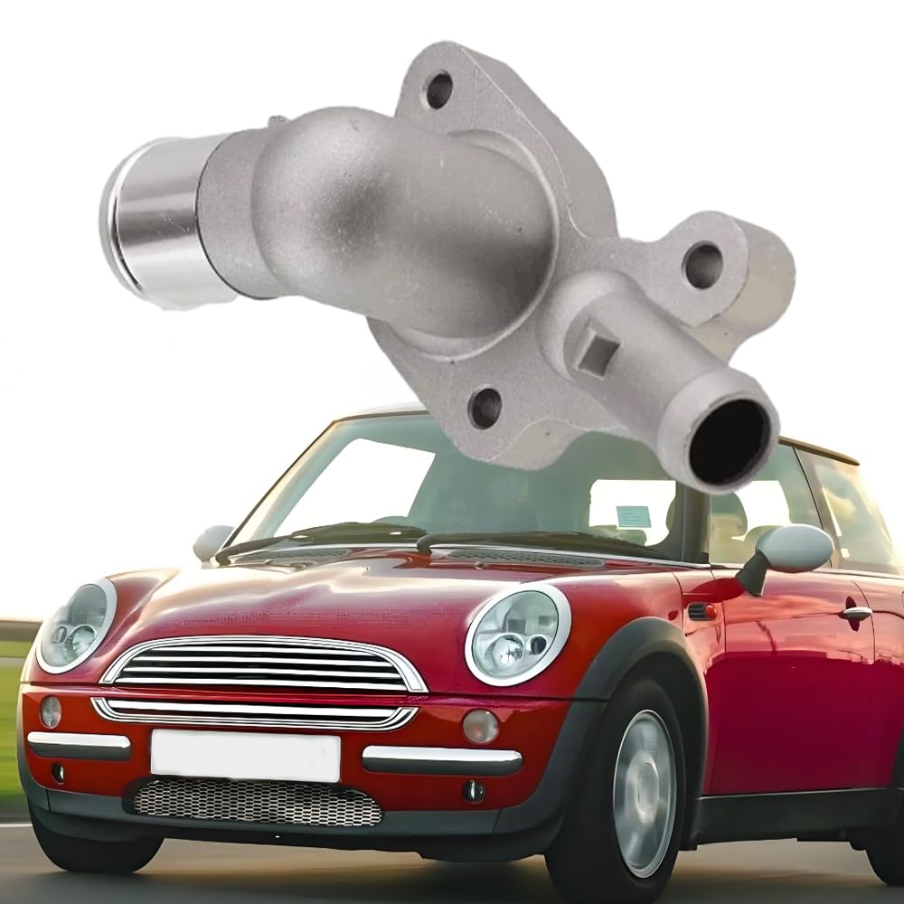 Termostat, metalowa obudowa termostatu, obudowa termostatu chłodnicy dla silników samochodowych, kompatybilny z BMW Mini R50 R53 R52 Cooper, 2001–2008