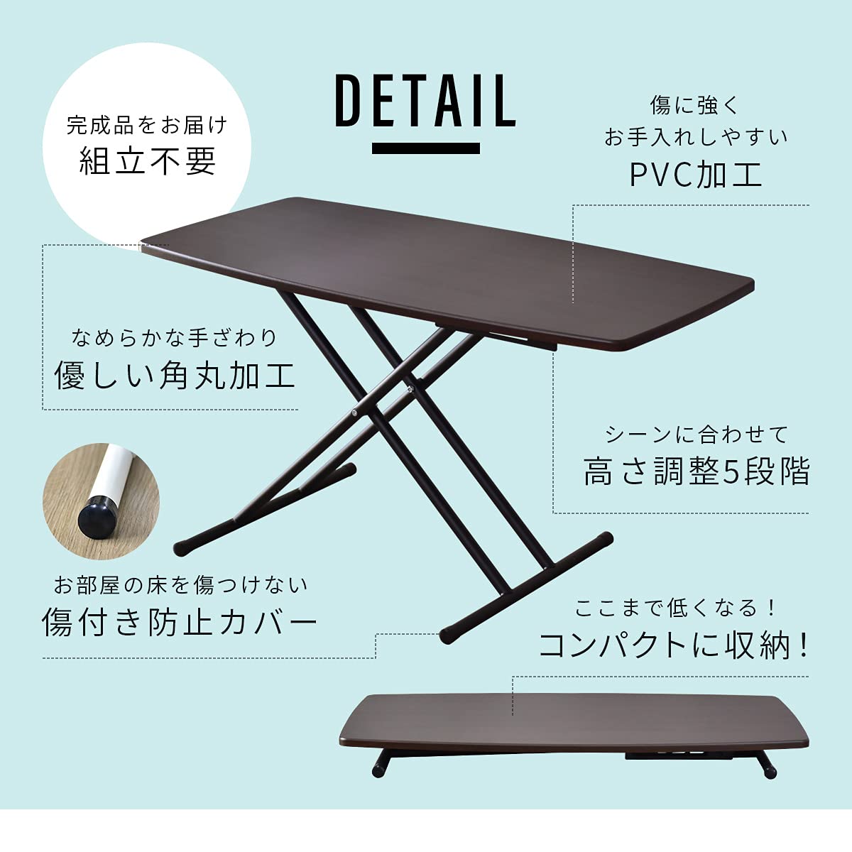 Amazon｜DORIS ドリス テーブル アウトドア ガーデン バーベキュー 