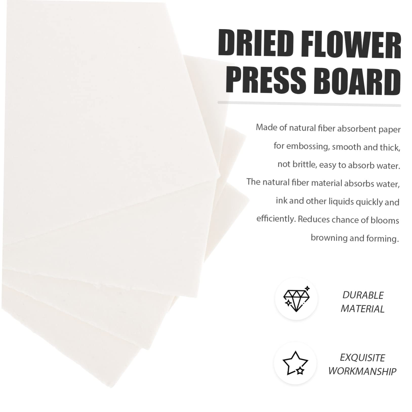 Gogogmee 4sets Dried Flower Pressing Boards Plant Pressing Sheets Flower Making Tool Blotter Sheets Press Boards 4pcs*4