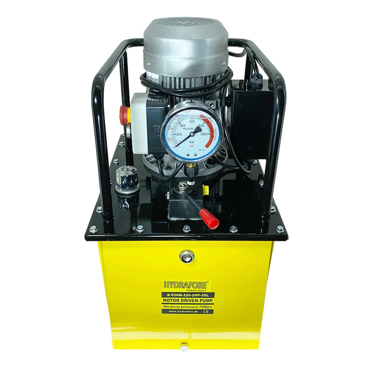 Pompa idraulica ad azione semplice con valvola (1,5 kW/220 V/35 L) (B-630M-220-2HP-35L)