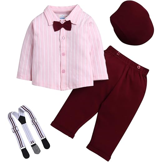 BUMZEE Boys Cotton Full Sleeves Formal Set