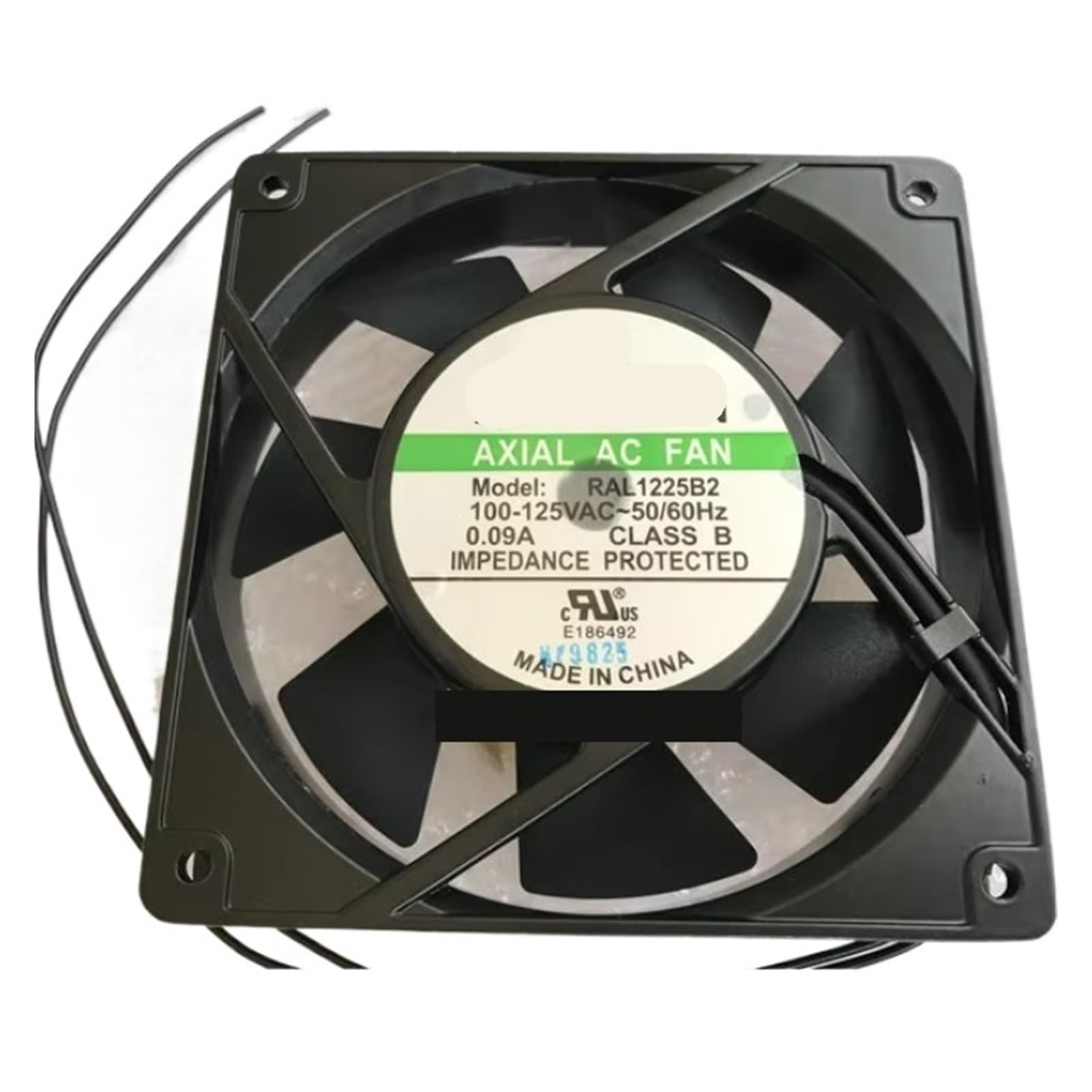 YMUGUEGH RAL1225B2 AC 100-125V 0.09A 120x120x25mm 2-Wire Server Cooling Fan