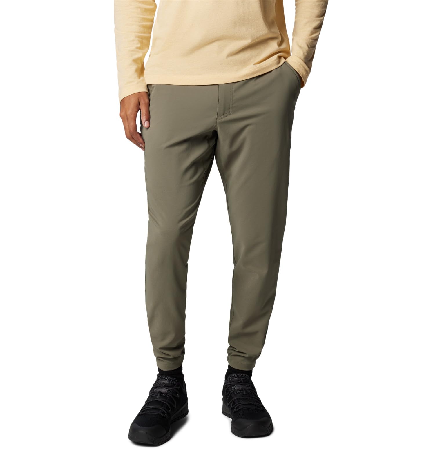Columbia Men's Sage Peak Pull on Chino Pant Hiking, Stone Green, Large