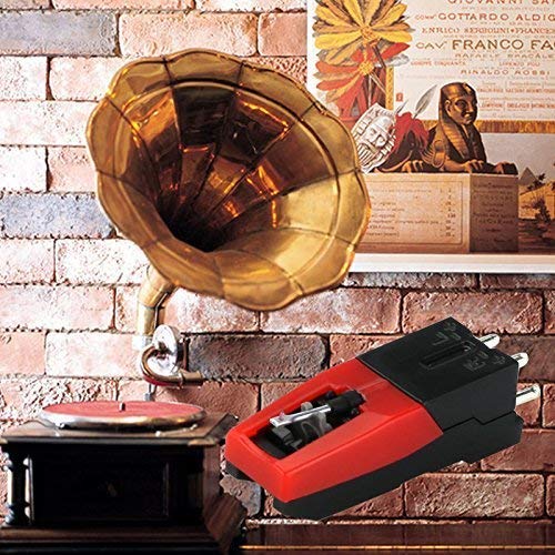 Turntable Cartridge with Needle Stylus Phonograph Record Player Cartridge Needle Replacement for Crosley Ion Jensen,ION iCT09RS Power Quick Play Flash Contour Archive LP Vertical Vinyl (2 Pack) - Thumbnail 2